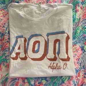 Alpha omicron pi t-shirt